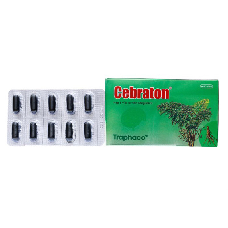 Hoạt huyết Cebraton Traphaco chính hãng cho người đau đầu hoa mắt chóng mặt ù tai mất ngủ