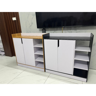 Tủ giày gỗ có cánh và 4 ngăn đa năng, tủ để đồ dùng cá nhân giúp sắp xếp không gian, kệ giày gỗ dễ dàng lắp ráp hãng dq