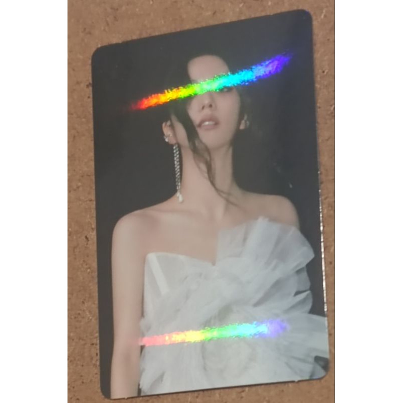 Thẻ ảnh photocard pob hologram siêu đẹp makestar jisoo solo album official card