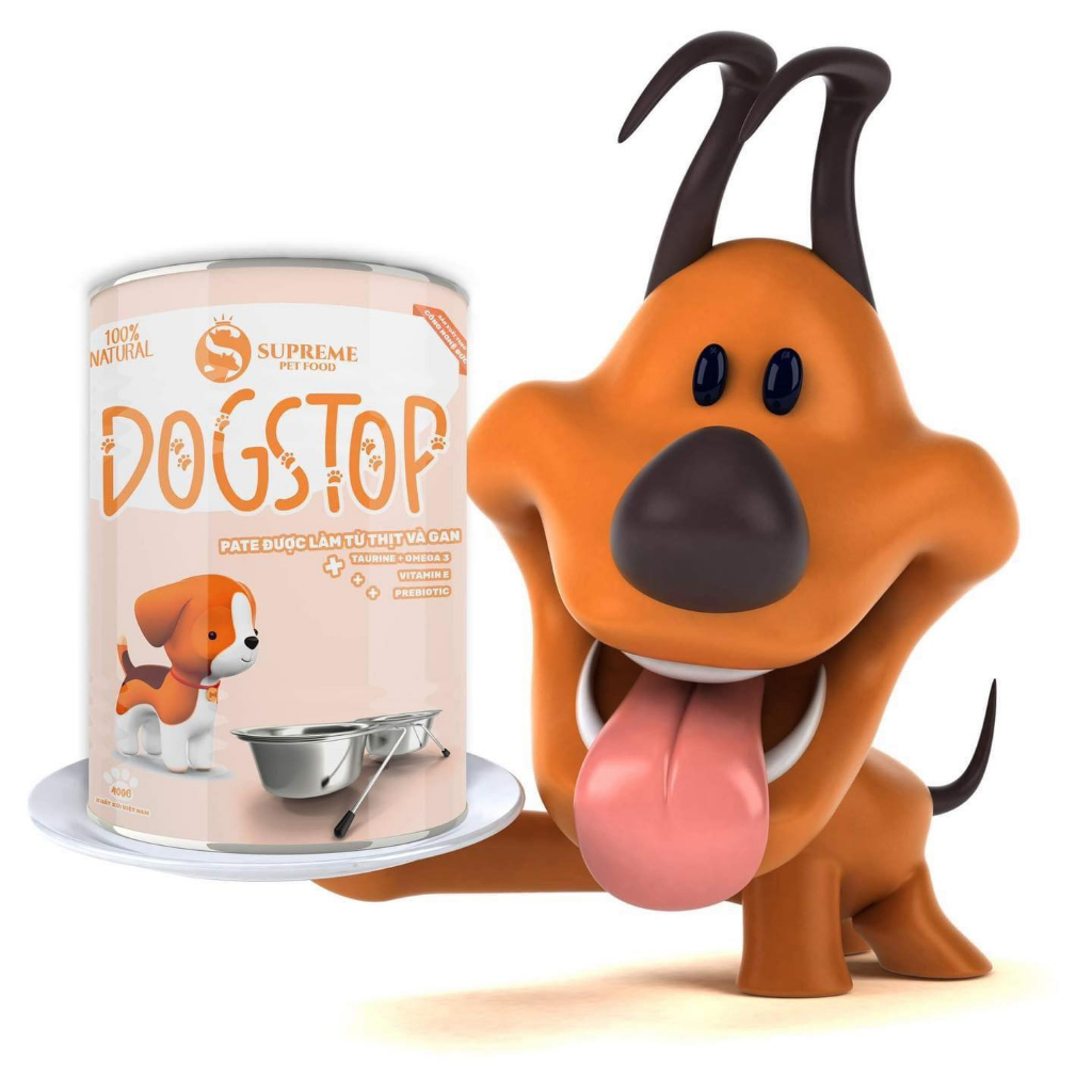 Hộp pate lon chó mèo, thức ăn cho thú cưng tiện lợi, hộp 400Gram