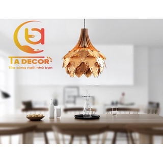 Đèn gỗ trang trí lá phong -đèn gỗ thả trần -đèn homstay….