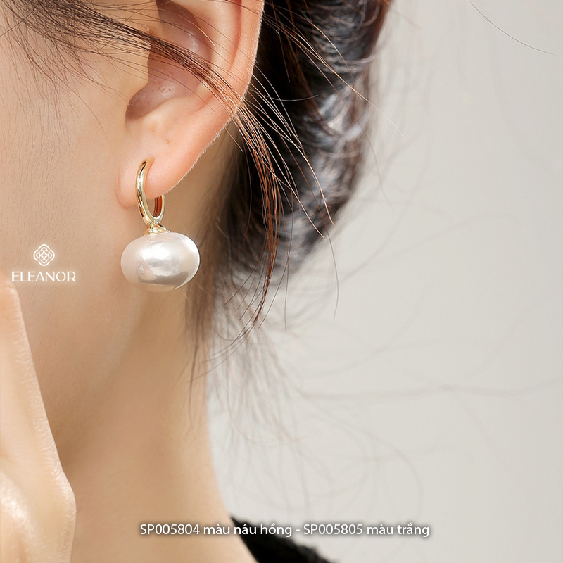 Bông tai nữ chuôi bạc 925 Eleanor Accessories đính ngọc trai nhân tạo phụ kiện trang sức 5804