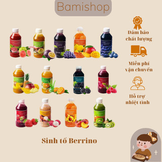 Sinh Tố Berrino 100ml các vị làm sữa chua, trà sữa ...- Mứt trái cây 100ml các vị dùng pha chế