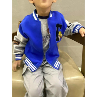 [22-45kg] Áo khoác bomber bóng chày cho bé