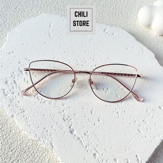 Gọng kính cận mắt mèo Nữ Chilistore Kính cận thời trang phong cách Hàn quốc mắt mèo 93006