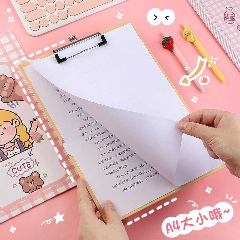 Kẹp tài liệu, trình ký size A4 họa tiết hoạt hình dễ thương