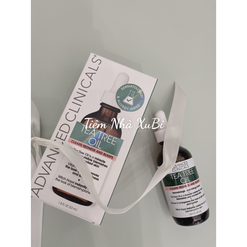 Da Mụn Nên Dùng Serum  Advanced Clinicals Chiết Xuất Tràm Trà Cây Phỉ  Giảm Mụn Mờ Thâm