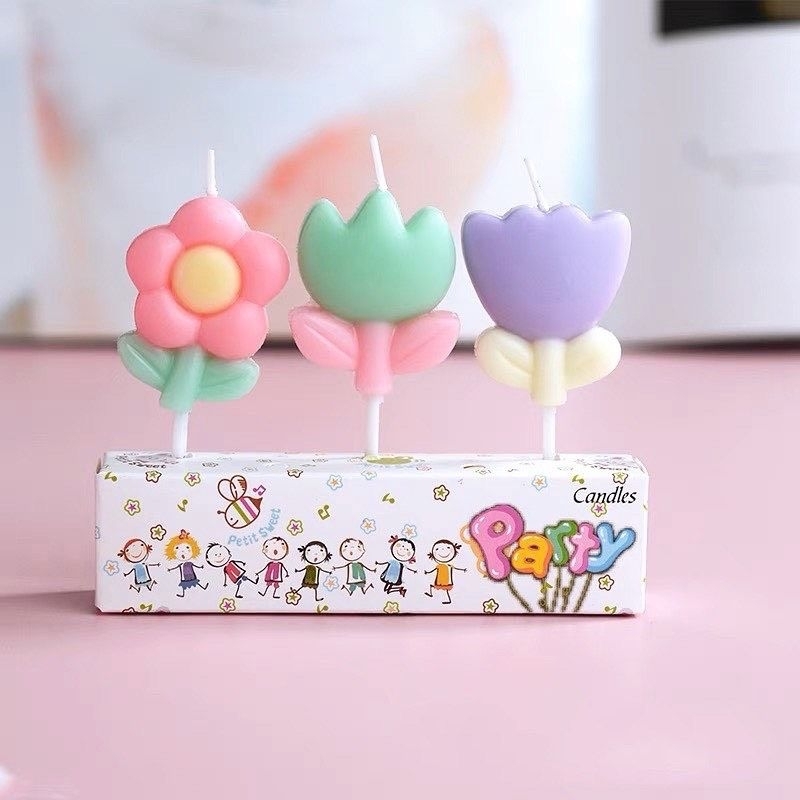 Set Nến Hình Bông Hoa Dễ Thương - DC1191 - BCorner