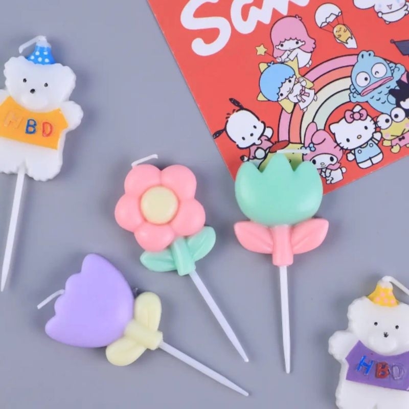 Set Nến Hình Bông Hoa Dễ Thương - DC1191 - BCorner