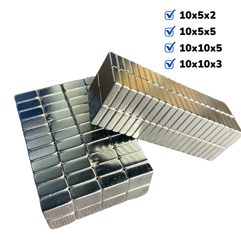 Nam châm kích thước 10x5x2mm, 10x5x5mm, 10x10x3mm, 10x10x5mm nam châm đính bảng từ