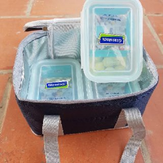 Túi đựng cơm giữ nhiệt cỡ lớn tiện lợi mang đi du lịch picnic Glasslock