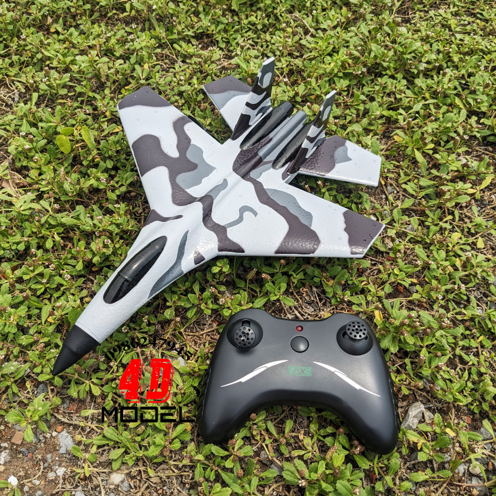 Máy bay điều khiển Su-35 2 kênh. Xốp dẻo Mpp siêu bền. KT 43*31*8CM. Pin 3,7V/300mAh. Điều khiển 300m