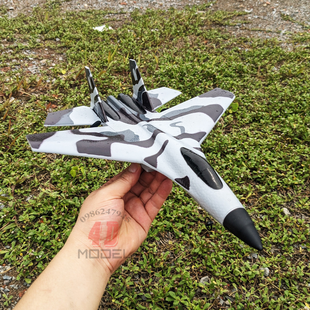 Máy bay điều khiển Su-35 2 kênh. Xốp dẻo Mpp siêu bền. KT 43*31*8CM. Pin 3,7V/300mAh. Điều khiển 300m