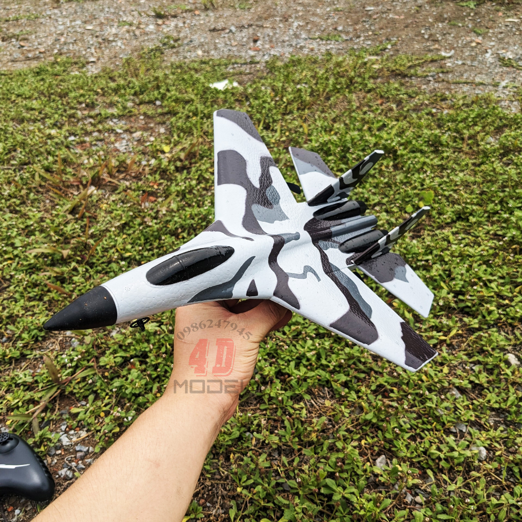 Máy bay điều khiển Su-35 2 kênh. Xốp dẻo Mpp siêu bền. KT 43*31*8CM. Pin 3,7V/300mAh. Điều khiển 300m