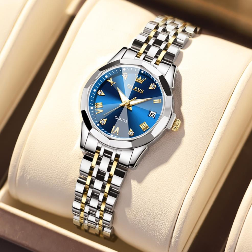 [CAO CẤP] OLEVS 9931 Đồng hồ nữ chính hãng Dây đeo bằng thép không gỉ Lịch có chức năng phát sáng Chống thấm nước | BigBuy360 - bigbuy360.vn