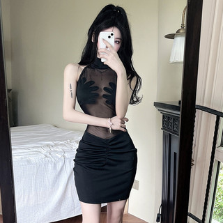 Váy body đen bàn tay voan xuyên thấu sexy quyến rũ cho nữ mã 1150