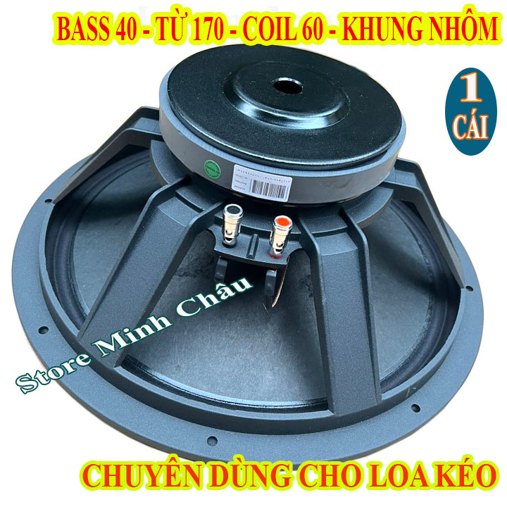 CỦ LOA BASS 40 PT AUDIO TỪ 170 COIL 60 GÂN VẢI - GIÁ 1 CHIẾC