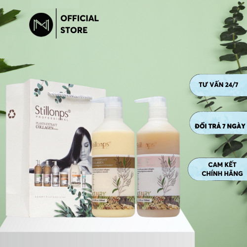 Dầu gội xả dưỡng sinh stillonps hương thơm nước hoa phục hồi tóc hư tổn 1000ml