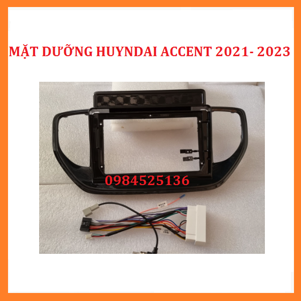 Mặt dưỡng lắp màn hình 9 In Huyndai Accent 2018 -2020 Kèm giắc zin. Mặt dưỡng ACCENT