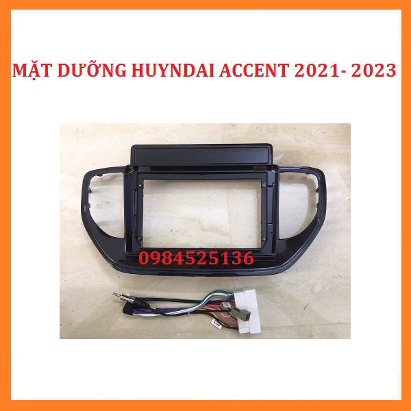 Mặt dưỡng lắp màn hình 9 In Huyndai Accent 2018 -2020 Kèm giắc zin. Mặt dưỡng ACCENT