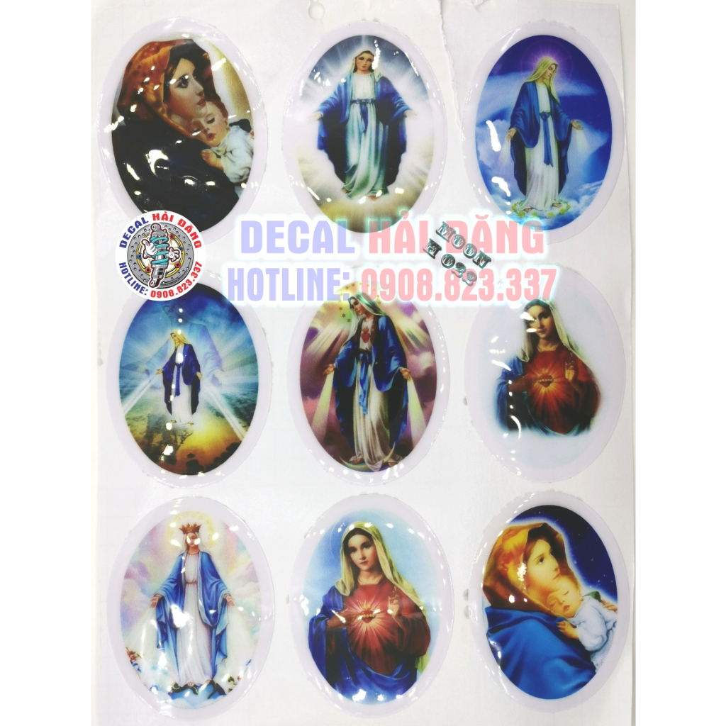 Tem sticker Chúa giêsu và Đức Mẹ