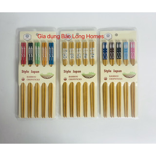 Đũa tre xuất nhật kháng khuẩn cao cấp chống mốc vỉ 10 đôi