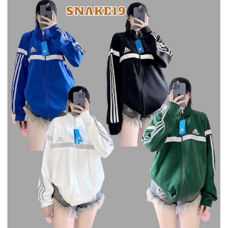 (CHÍNH CHỦ )Áo khoác thể thao UMI logo Adidass sọc phản quang form rộng nam nữ, chất umi loại 1 (RM009)
