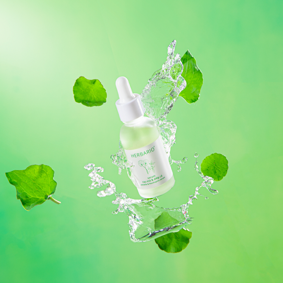 HÀNG TẶNG KHÔNG BÁN Serum sạch mụn sáng da từ rau má diếp cá Herbario 30ml - Herbario Thuần Chay