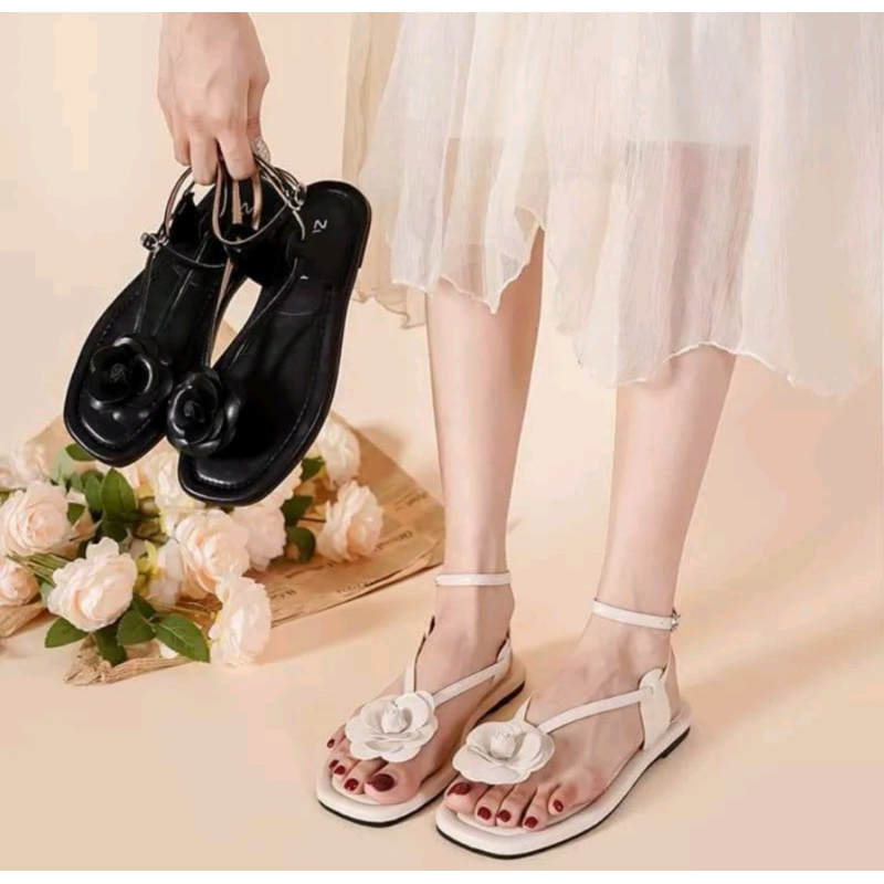 dép sandal bigsize xỏ ngón hoa trà size 30-45 ( có size bé)