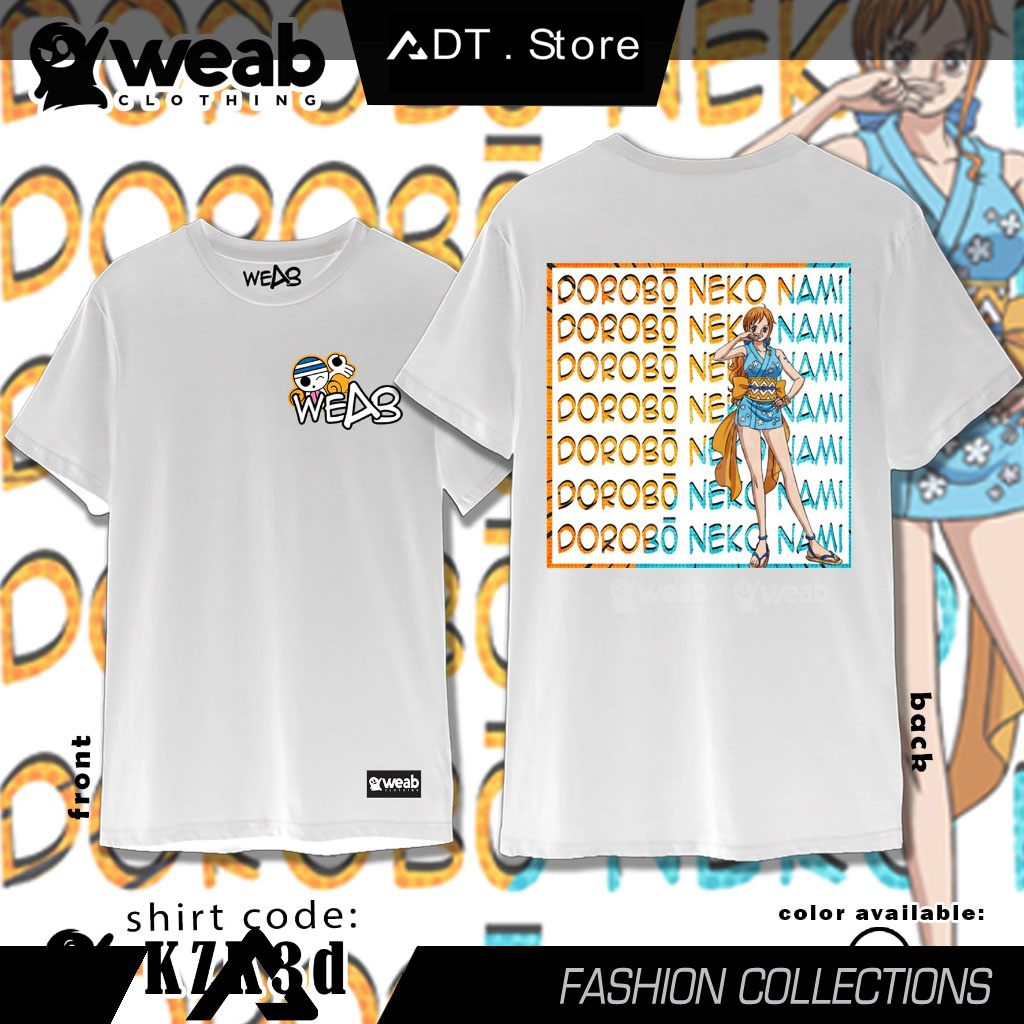 Áo thun hình WEAB CLOTHING ONE PIECE cực chất giá rẻ mẫu HOT bán chạy