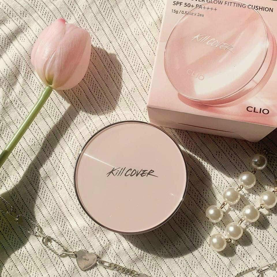 Phấn Nước CLIO Kill Cover Mesh Glow Cushion Mini 5g SPF50+/PA+++ Hồng