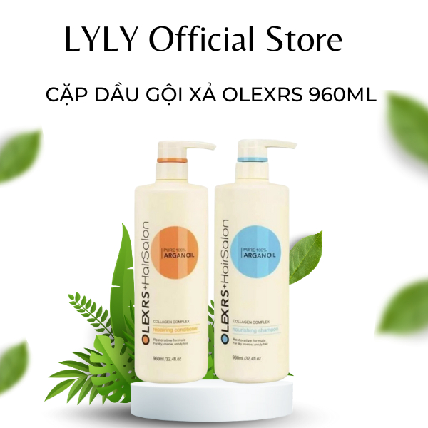 Cặp dầu gội xả Olexrs Hair Salon Kích Thích Mọc Tóc 500ml, Phục Hồi Tóc Hư Tổn