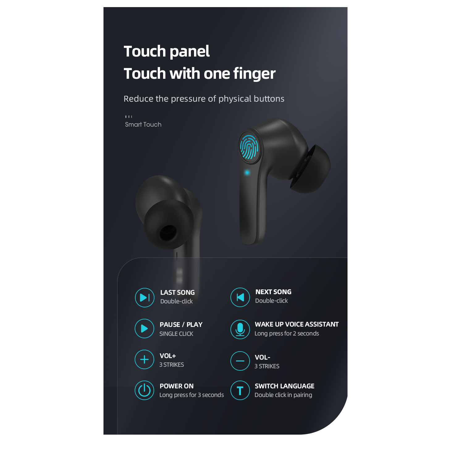 Tai nghe bluetooth không dây TWS Magicsee R12 - Bass To - Chống ồn ANC - Pin Trâu - Sạc Type-C