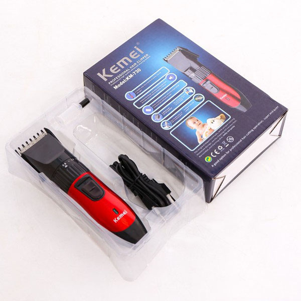 Tông Đơ Cắt Tóc Kemei KM-730 Cho Bé - Máy Cắt Tóc Kemei Sạc Điện Tiện Lợi