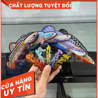 Cây kè mô hình Cá Lóc đa dạng 2 - Tăng độ sung cho cá (CHẤT LIỆU MICA)..