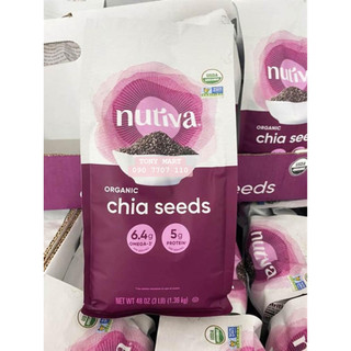 Hạt chia hữu cơ nuvita organic chia seeds 1,36kg - mexico