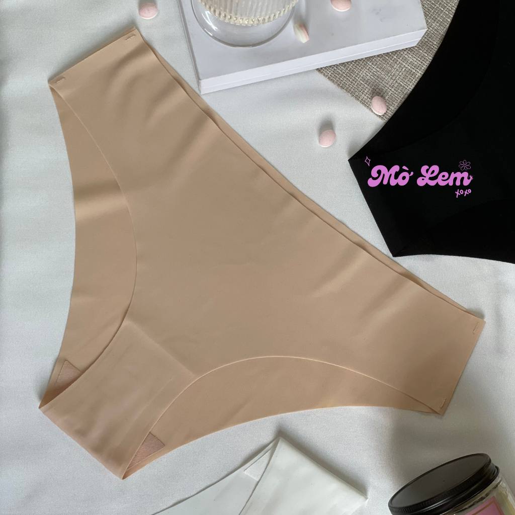 COMBO 3 Quần Lót Nữ Cao Cấp Thun Lạnh Cotton Trơn Đúc Su Không Viền | Molem.bodycare 3FB