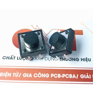 Nút nhấn 4 chân 12x12x8mm, nút nhấn 12x12