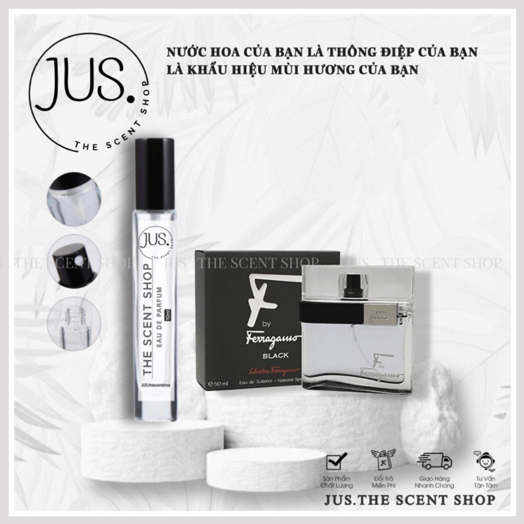 Nước hoa Salvatore Ferragamo F Black Tester 5/10ml [ 𝐉𝐔𝐒.𝐓𝐡𝐞𝐬𝐜𝐞𝐧𝐭 ]
