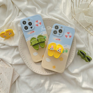 Ốp silicon siêu bền kèm pop dép cute