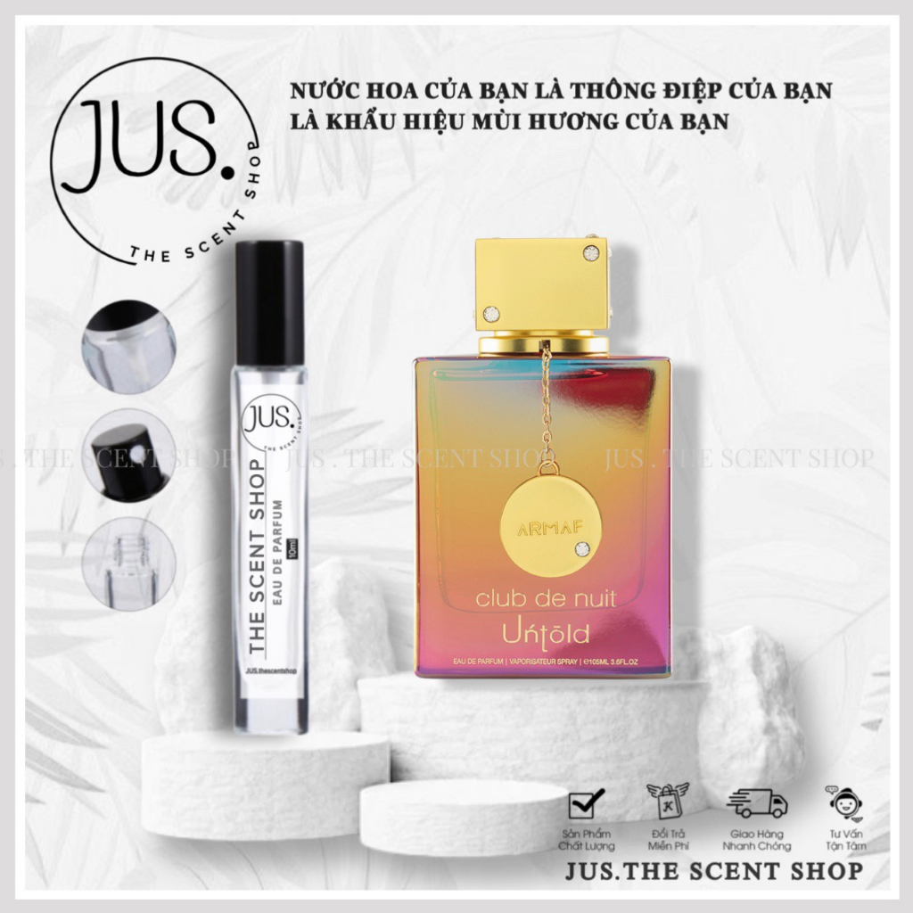Nước hoa nữ chính hãng Armaf Club De Nuit Untold EDP 105ML 5ml/10ml/20ml [ 𝐉𝐔𝐒.𝐓𝐡𝐞𝐬𝐜𝐞𝐧𝐭 ]