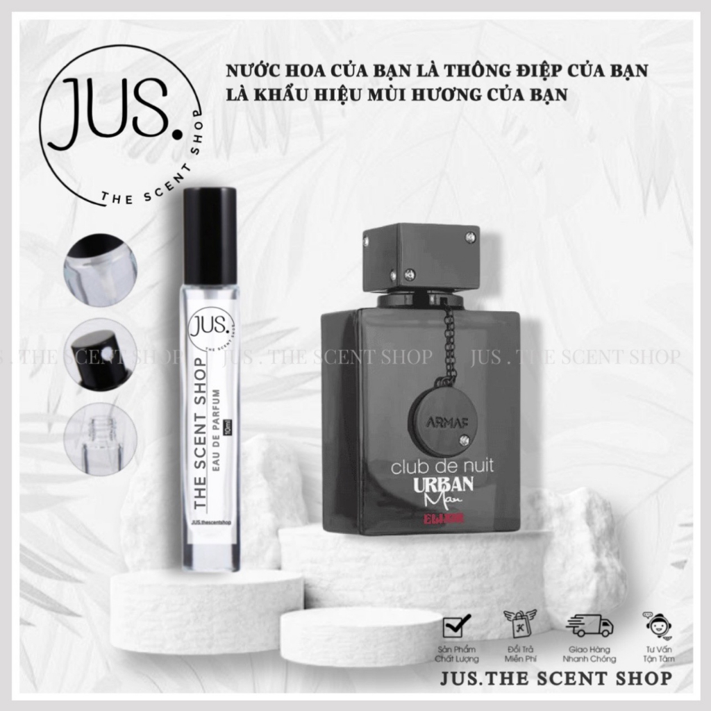 Nước hoa nam chính hãng Armaf Club De Nuit Urban Elixir EDP 5ml/10ml/20ml [ 𝐉𝐔𝐒.𝐓𝐡𝐞𝐬𝐜𝐞𝐧𝐭 ]
