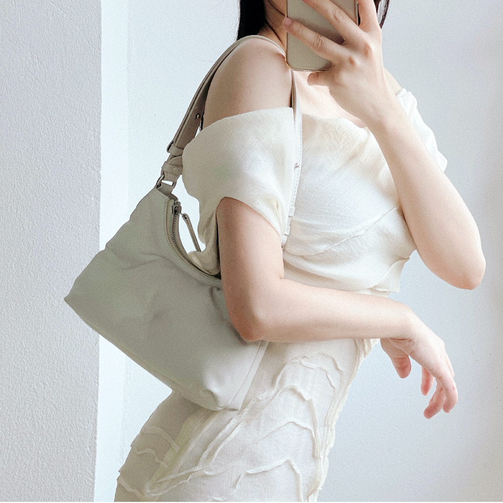 ENSo - Túi xách ELEGANT da thật màu đen