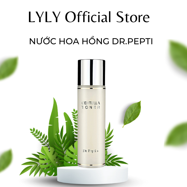 Nước Hoa Hồng Dr.Pepti+Centella Toner Giúp Se Khít Lỗ Chân Lông, Dưỡng Da Dưỡng Ẩm Hàn Quốc 180ml