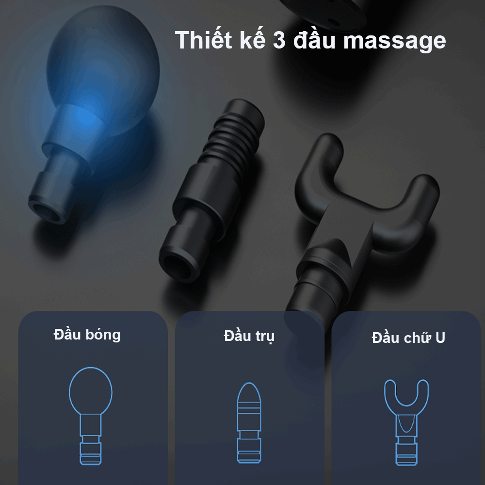 Máy Đấm Lưng Massage Cầm Tay Mini, Máy Massage Cầm Tay Mini Toàn Thân 6 Cấp Độ Chuyên Sâu Đa Năng Bảo Hành 12 Tháng