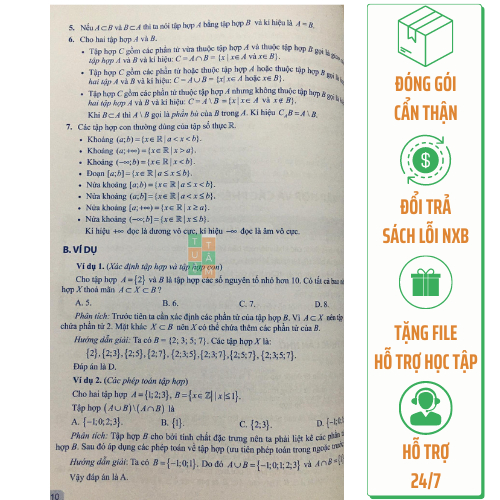 Sách - Bài tập và kiểm tra đánh giá Toán 10