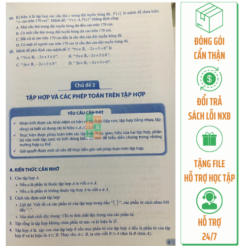 Sách - Bài tập và kiểm tra đánh giá Toán 10