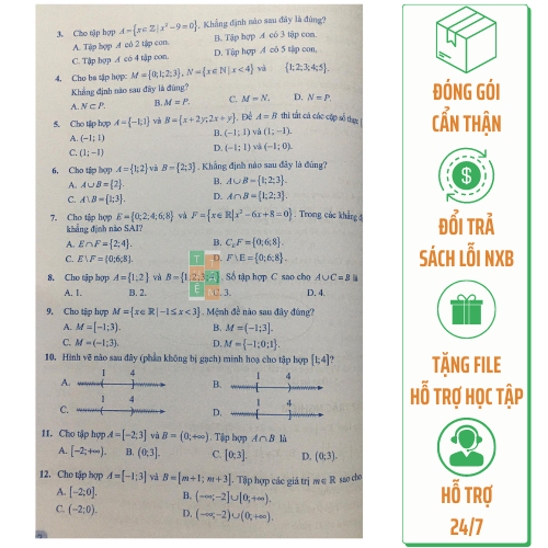 Sách - Bài tập và kiểm tra đánh giá Toán 10