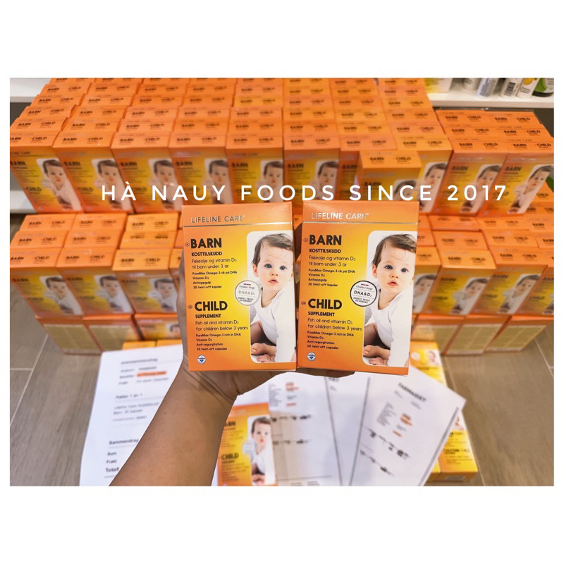 Dầu Cá Kim Cương DHA Vitamin D LIFELINE CARE Nội Địa NAUY