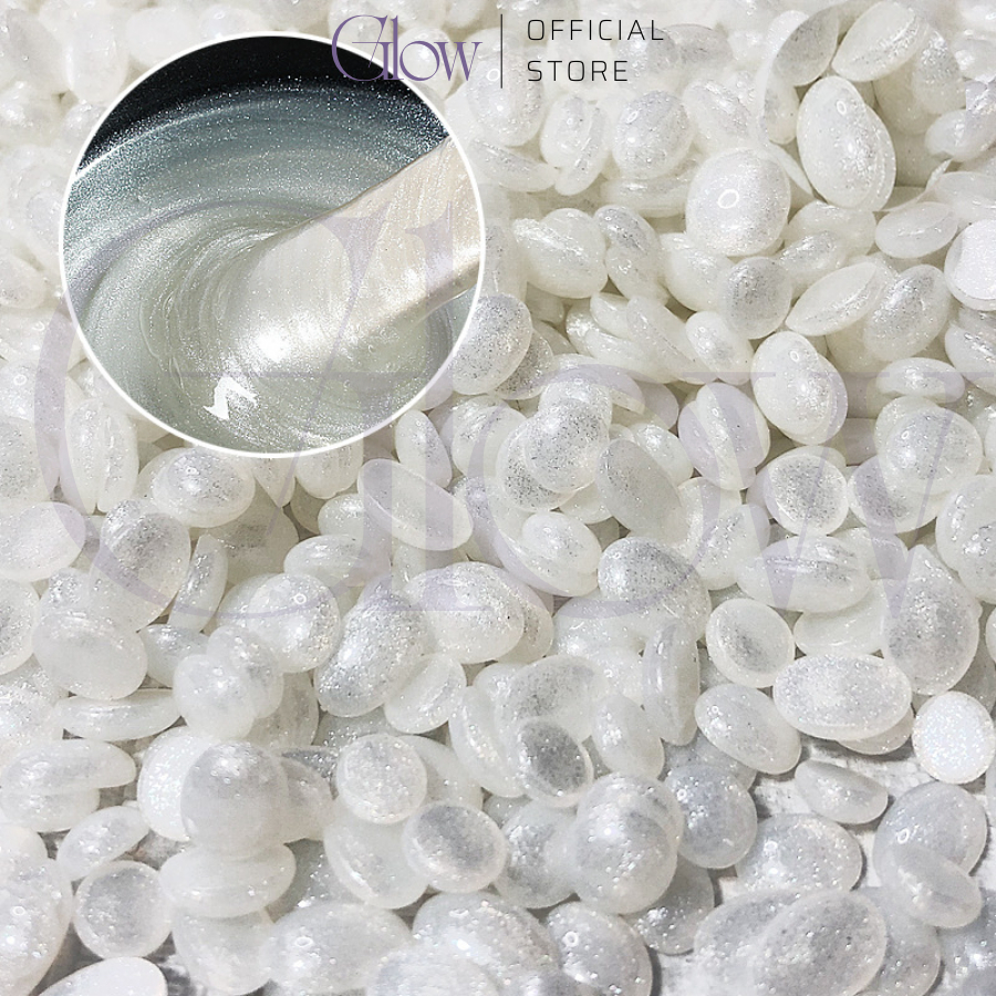 Sáp Wax Lông Ngọc Trai Siêu Bám Lông Dùng Được Cho Da Nhạy Cảm GLOW WAXING Tặng Kèm Que Gỗ Phết Sáp Wax Lông